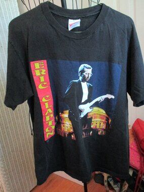 Vintage 1994 Eric Clapton Black Concert Tee Shirt North American Tour  Large